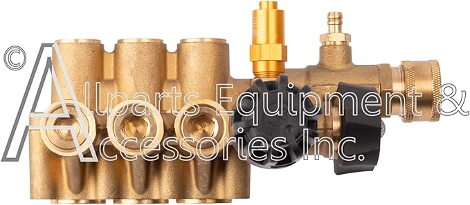 5140182-88 AAA OEM Complete Manifold Kit with Hardware for AAA Pressure Washer Pump Models: 10.0GA13, 530010, 530012, 530060, and 53BRD35.
