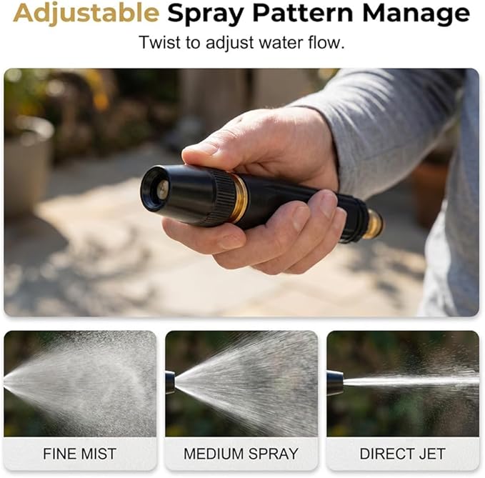 High Pressure Power Washer Nozzle with Connector Set, Garden Hose Pressure Washer, Sturdy Cleaning Accessory for Car Washing and Outdoor Cleaning (1 Set)
