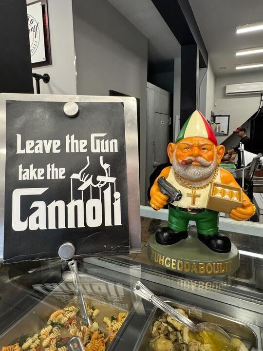 Vito CorleGnome' - 11’’ Funny Gnome Decorations/Ornaments/Figurines for Home/Yard/Patio/Garden/Indoor Statues - Italian Decor - Grandmother Mom Non Solar