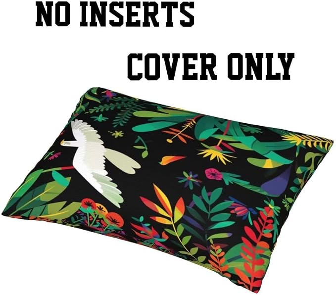 Outdoor Pillows Waterproof Set of 2 Outdoor Pillow Covers 16x24 Inch, Dark Throw Pillows Bird Pillow Covers, Summer Garden Decorative Pillows Outdoor Pillows for Patio Furniture Car Home Decor -hs248