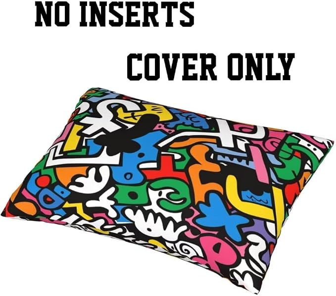 Outdoor Pillows Waterproof Set of 2 Outdoor Pillow Covers 16x24 Inch, Color Throw Pillows Abstract Pillow Covers, Garden Decorative Pillows Outdoor Pillows for Patio Furniture Car Home Decor -hs251