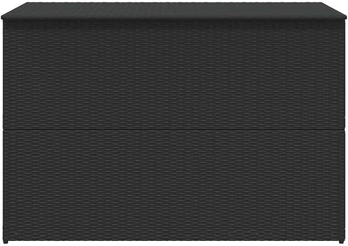 Outdoor Storage Box, Large Patio Deck Box with Zipper Closure, Weather-Resistant PE Rattan and Powder-Coated Steel Frame for Garden, Backyard, and Garage Organization