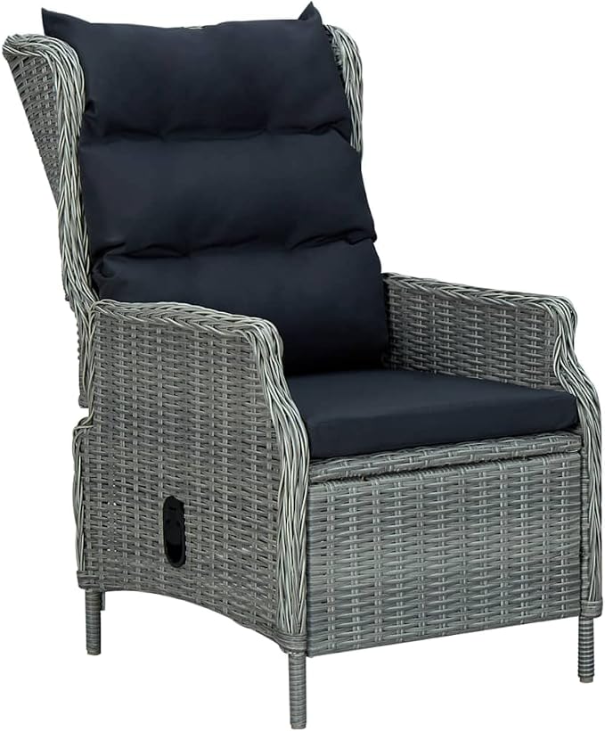 Patio Set,Backyard Furniture,deep Seating Outdoor Furniture,7 Piece Patio Dining Set with Cushions Poly Rattan Light Grayoutdoor Furniture Ottoman,Patio Chairs with Ottomans,