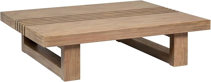 Armen Living Vivid Outdoor Patio 4 Piece Conversation Set in Light Eucalyptus Wood with Taupe Olefin Cushions