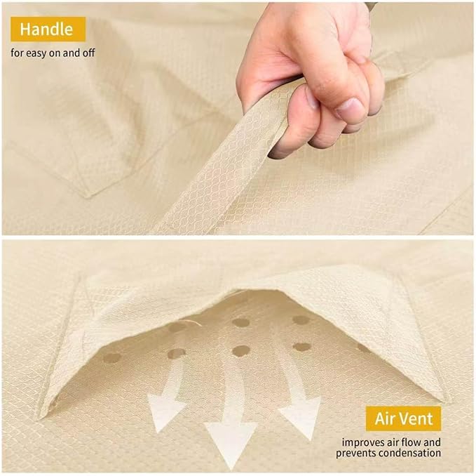 Outdoor Loveseat Cover,Waterproof for Outdoor Couch Cover, Outdoor Sofa Covers, Patio Furniture Covers, Patio Furniture Set, 82" W x 39" D x 36" H Beige
