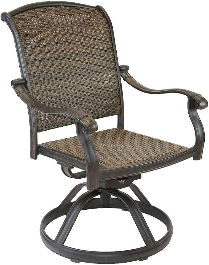 Santa Clara Outdoor Cast Aluminum Powder Coated 11-Piece Dining Set with Extendable 48x132 Table (with 2 Rockers and 8 Regular Chairs)