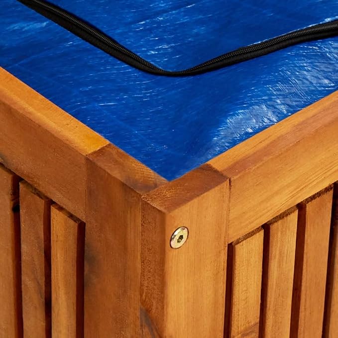 Patio Storage Box,deck box,outdoor storage box,wood deck box,box,patio furniture,for Patio, Lawn, Backyard, Outdoor Indoor, 68.8"x31.4"x29.5" Solid Acacia Wood