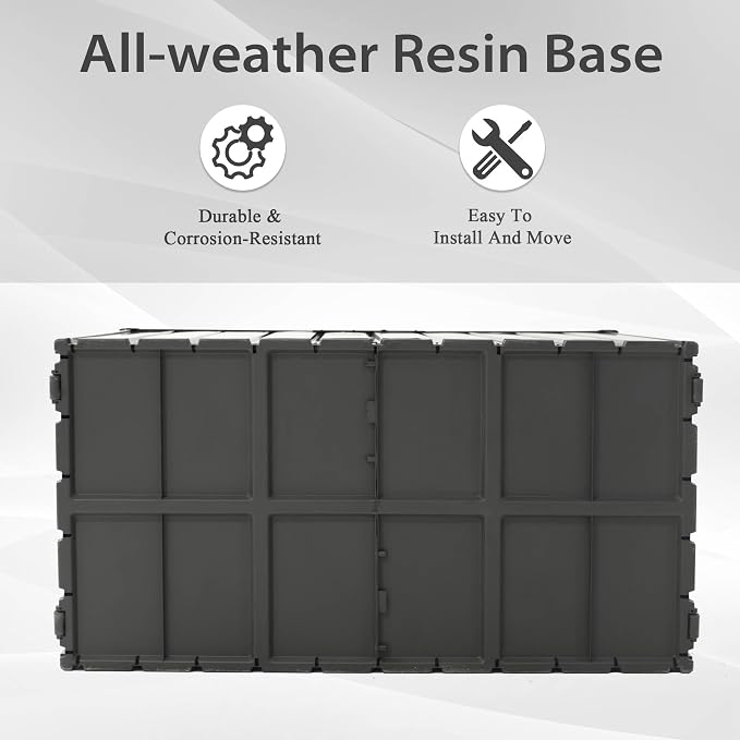 160 Gallon Outdoor Deck Box, Metal Lockable Storage Cabinet with Mobility Rollers & Side Handles, Waterproof Steel Bench for Patio Outside Furniture Cushions,Pillows,Garden Tools (Dark Gray)