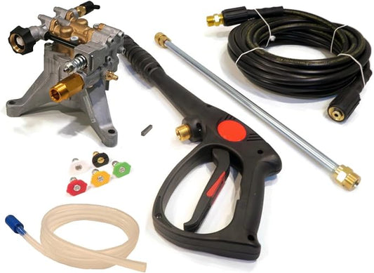 3100 PSI Power Pressure Washer Water Pump & Spray Kit Replacement for Husky HU80709 HU80709A