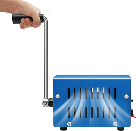 20W Hand Crank Generator, Portable Manual Power Supply Generator, Freestanding Generators, Multifunction Manual Power Supply with Handle for Field Operations Field Trips Off-Grid Emergency