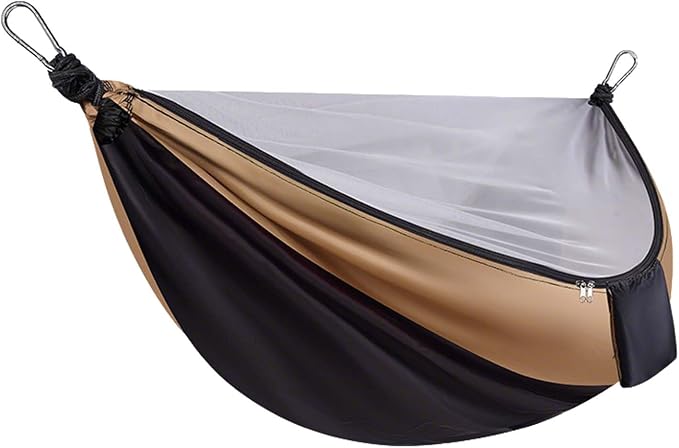 YSUEFIJO Outdoor Portable Hammock for Garden Or Camping, Lightweight Hammock with Strong Fabric, Comfortable Hammock for Relaxation, Easy to Hang Hammock, Perfect for Travel and Patio
