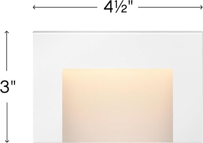 Hinkley Landscape Lighting LED Taper Deck Sconce, Horizontal, White, Add Security to Outdoor Living Spaces with Ultra-Durable Deck Lights, 12V, White Finish, Integrated LED Engine