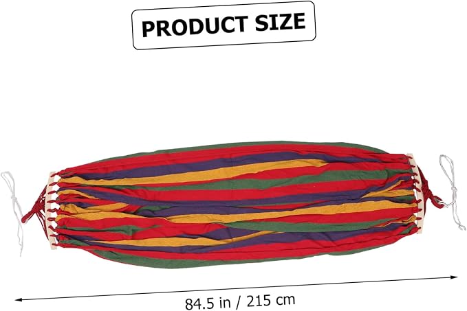 Hammock with Duckbill Buckle Canvas Outdoor Hanging Bed for Camping Backyard Garden and Patio Relaxation Portable and Easy to Up
