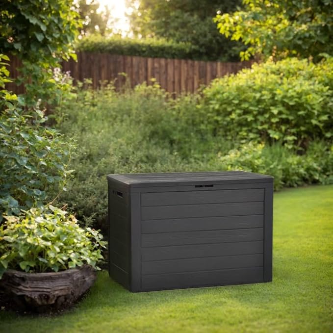 Patio Storage Box, Deck Box Delivery Boxes For Outside Outdoor Storage Box Outdoor Storage Bench Outdoor Furniture Suitable For Gardens Patios Backyard Pool Anthracite 38.7"x17.3"x21.7"