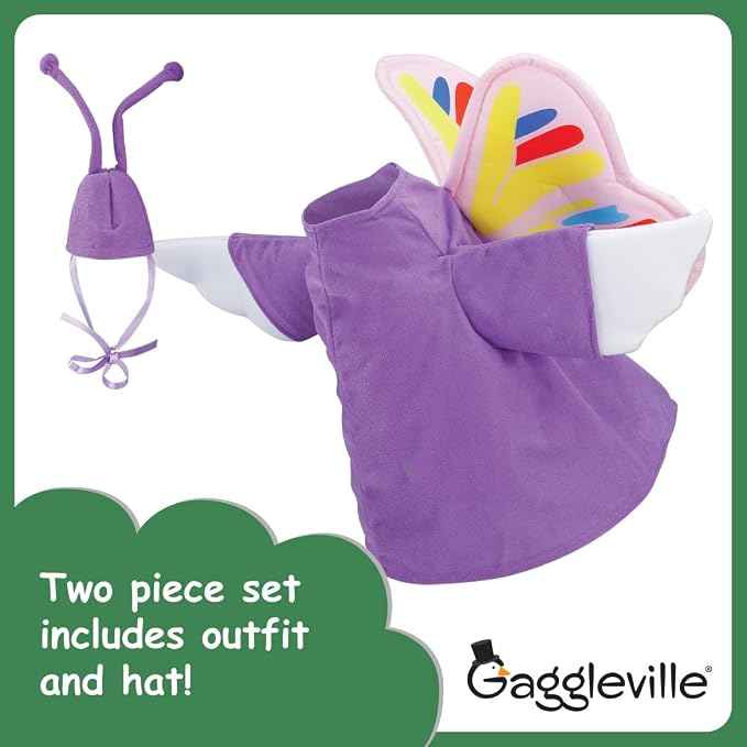 Gaggleville Butterfly Goose Outfit, Fits Large 23" H Statue, by Fox | Valley Traders
