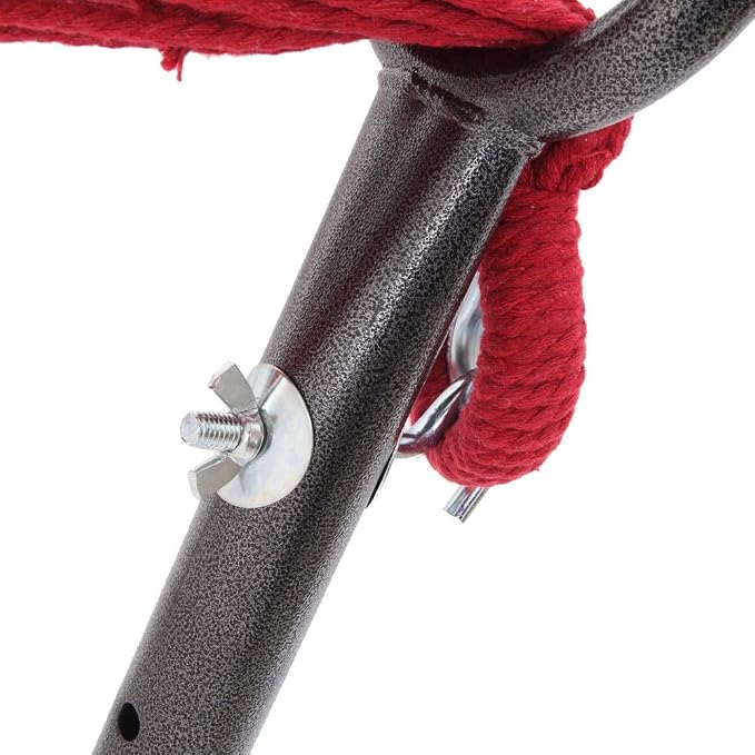 Portable Outdoor Polyester Hammock Set Red