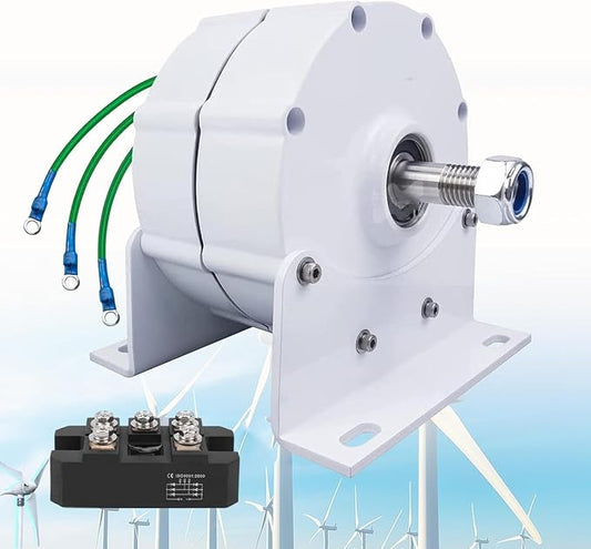 12000W low rpm permanent magnet generator, 3 Phase Gearless Permanent Magnet AC Alternator Water Wind Turbine Generator With Rectifier,Wind turbine with rectifier (220 Volts)
