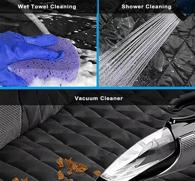 Dog Car Seat Cover for Subaru Legacy BN/BS 6. Gen 2015 2016 2017 2018 2019 2020, Foldable Back Seat Extender, Hair-Resistant, Anti-Scratch, Travel Hammock Bed with Mesh Window Storage Accessories
