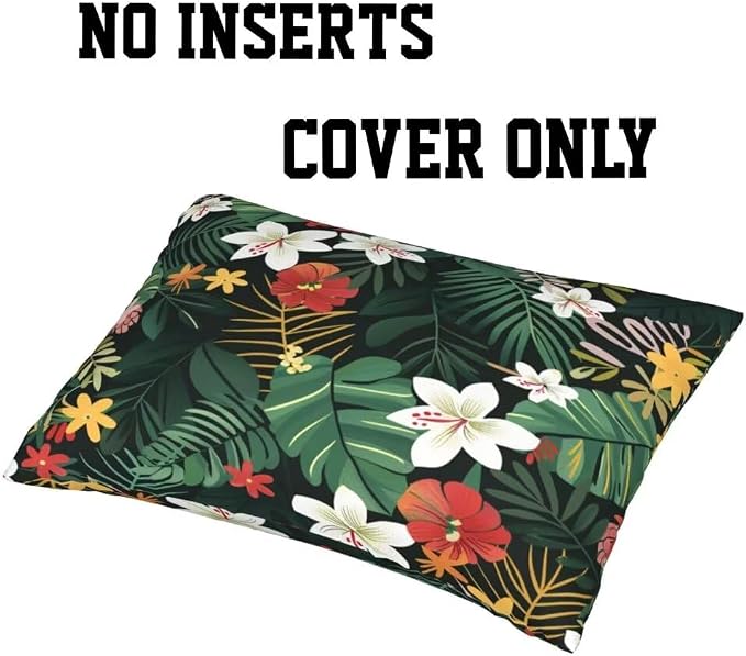 Outdoor Pillows Waterproof Set of 2 Outdoor Pillow Covers 16x24 Inch, Dark Throw Pillows Plants Pillow Covers, Summer Garden Decorative Pillows Outdoor Pillows for Patio Furniture Car Home Decor-hs323