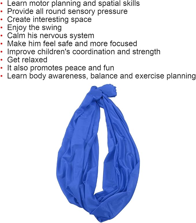 Stretch Hammock, Portable Nylon Hammock, Camping Gear Hammock, Nylon Camping Hammock Chair for Outdoor, Indoor (Blue)