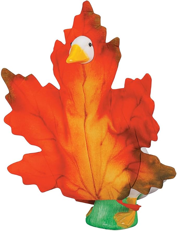 Gaggleville Fall Leaf Goose Outfit, Fits Large 23" H Statue, by Fox | Valley Traders