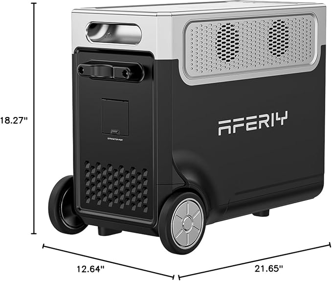 AFERIY P310 Expansion Battery Pack, Add 3840Wh LiFePO4 Extra Capacity | Compatible Only with AFERY P310 Main Unit | LiFePO4 Solar Generator for Extended Home Backup & Outdoor Camping