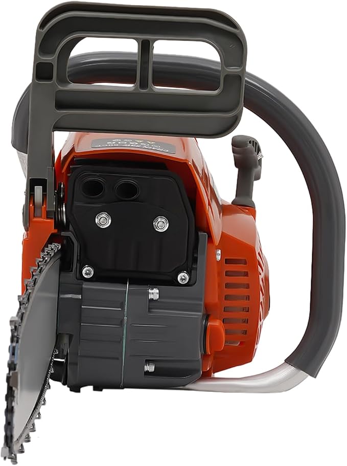 Handheld Cordless Petrol Chain Saw,Single Cylinder Air-cooled 2-Stroke Gas Powered Chainsaw with 18.6OzFuel Tank,60cc Gasoline Chainsaw Power Head for Garden Pruning,Forest Logging,Chopping Wood