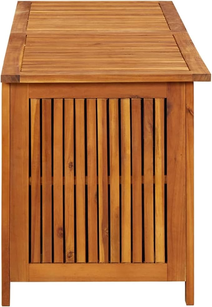 Patio Storage Box Deck Boxes Patio Furniturer Outdoor Storage Container for Outdoor Toys, Tool 59"x19.6"x22.8" Solid Acacia Wood