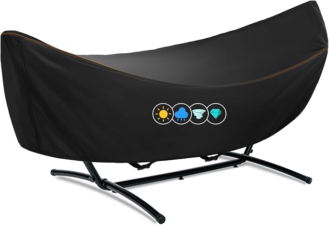 Hammock Cover Waterproof Heavy Duty 420D Outdoor3 Hammock Stand Covers with Windproof Buckles