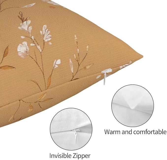 Throw Pillow Covers 31 x 47 Pillow Covers Set of 2 Couch Pillows for Living Room, Nordic Throw Pillows with Invisible Zipper, Soft Accent Pillows Decorative Pillow Covers Farmhouse Decor, Flower J225