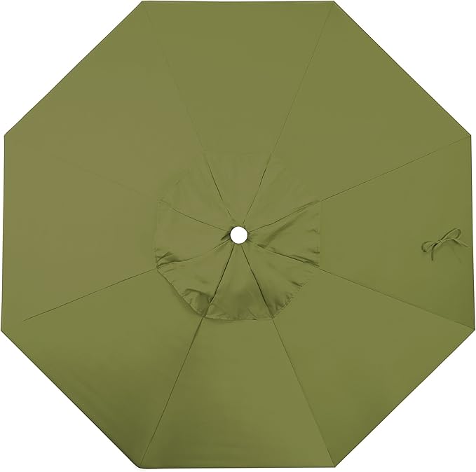 California Umbrella Replacement Canopy Cover in Pacifica Palm Umbrella, 9' Round
