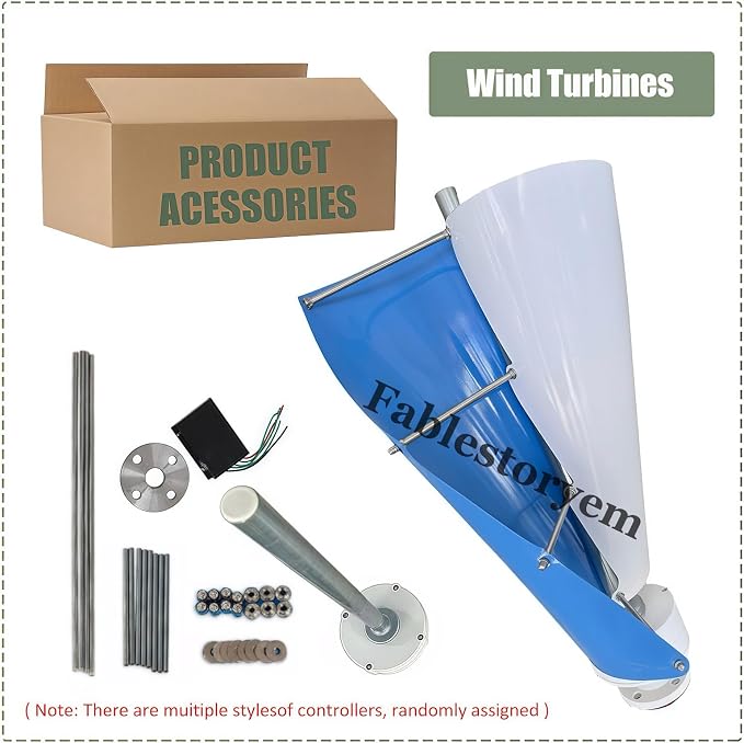 12000W Vertical Wind Power Turbine Generator Kit,12V/24V/48V Portable Maglev Wind Turbine Generator with Charge Controller for Boats Cabins Mobile Homes,D-12V