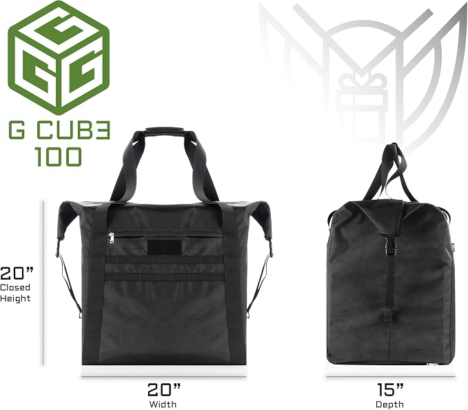 Xtreme Sight Line ~ AQUA G CUBƎ 100 Waterproof Faraday Bag for Medium to Large Generators and Electronics ~ Protects Against EMP/CME/EMF/RF ~ Diamond Form Faraday Lined Interior ~ Midnight Multicam