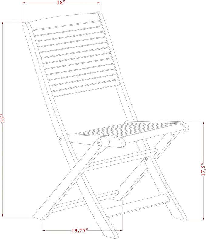 East West Furniture DIFM7CWNA 7 Piece Patio Dining Set Includes an Oval Outdoor Acacia Wood Table and 6 Folding Side Chairs, 36x60 Inch, Natural Oil