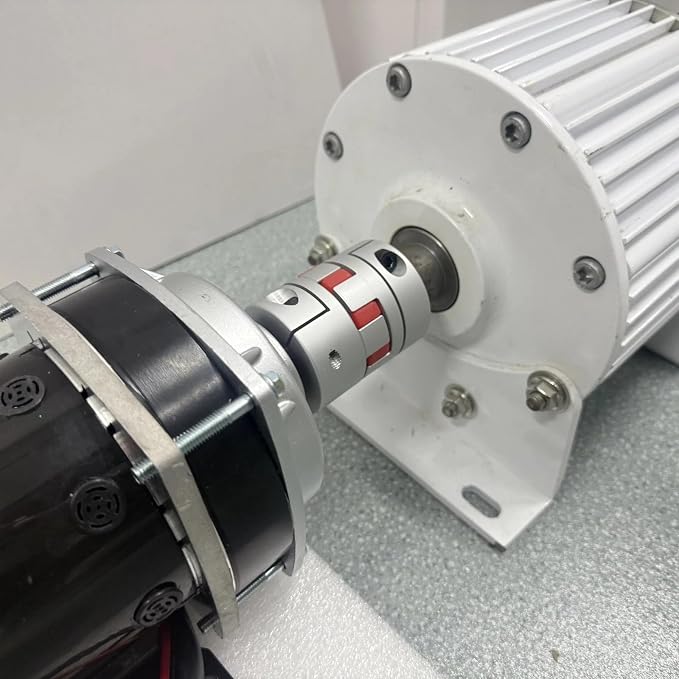 10KW Low-Speed 3-Phase Permanent Magnet Generator (12V-380V) with DC Drive Motor (DC-60V+AC-230V)