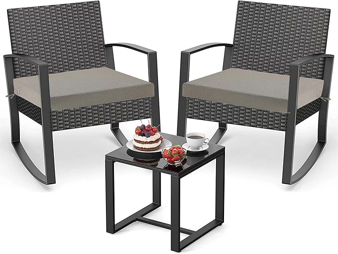 FUNHOME 2 Pack Outdoor Cushion Slipcovers 24" x 24" x 4", No Insert! Water-Resistant Patio Chair Seat Cushion Covers with Zipper and Tie, Replacement Cover Only(Beige Coffee)