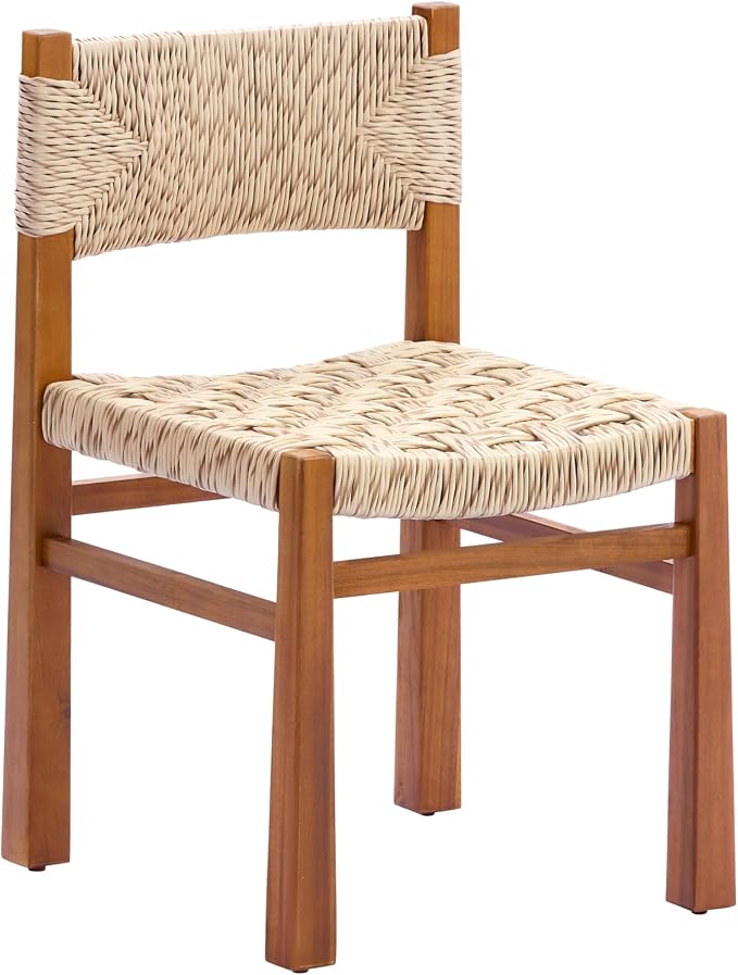 Christopher Knight Home Tanya 9 Piece Acacia Wood Outdoor Dining Table Set for 8, Extendable Dining Table and 8 Chairs with Wicker Seat & Backrest, Outdoor Patio Furniture Set, Light Grey + Teak