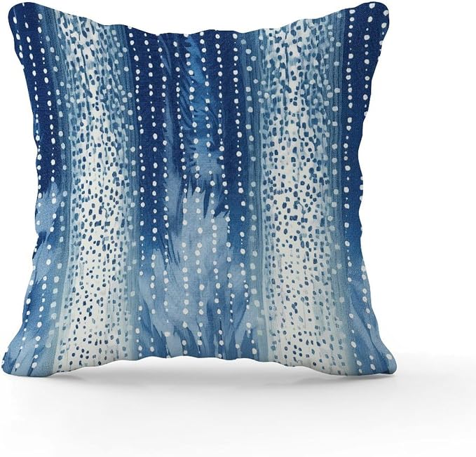 Antelope Aqua Animal Cushion Cases White Blue Animal Strip Pillowcase 24x24 INRetro Accent Throw Pillow Covers Farmhouse Decorative for Outside Couch Chair Patio