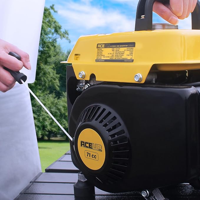 Aceup Energy 1,200W Gas Powered Generator, Small Portable Generator for Home Use Ultralight, EPA & CARB Compliant ideal for Father's Day
