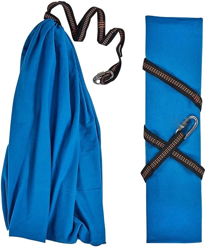 Physical Sensory Swing Chair for Bedroom，Breathable Snuggle Hammock Set Indoor Outdoor Kids Toys Play for Autism ADHD Vestibular System Exercise (Color : Blue, Size : 150x280cm/59x110in)