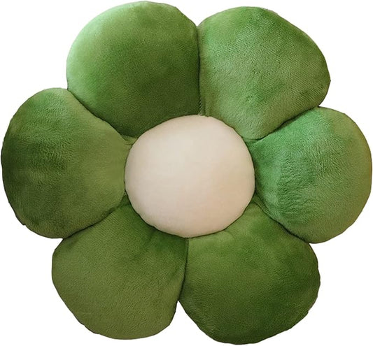 AZCHEN Flower Pillow Patio Furniture Cushions Standard Throw Pillow Home Chair Cushion Decorative Pillow Cushion (19.6inch, Dark Green)