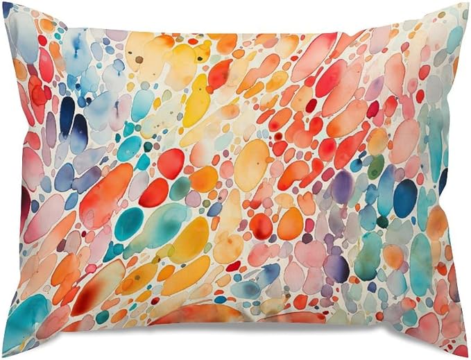 Make It Rain Fiesta Lumbar Pillow Cover Rainbow Colorful Throw Pillow Cover Rustic Modern Decorative Pillow Covers for for Sofa Bedroom Car Indoor Couch 20x26in