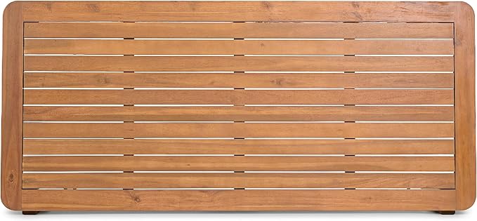 Christopher Knight Home Terri Acacia Wood Patio Dining Set for 6, Solid Wood Outdoor Dining Table Set for 6, 7 Piece Outdoor Dining Set with Rectangular Table and Woven Rope Accents, Teak+Beige+Green