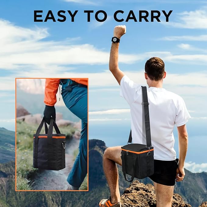 ZeroKor 300W Portable Power Bank Generator With Carrying Case,Power Station 110V Power Pack with AC Outlet,External Lithium Battery Pack with DC QC3.0 USB for Outdoor Camping Home Use Van Life