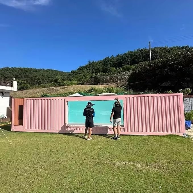 Prefabricated Swimming Pool 20FT 40FT Modular Container Pool, Easy Install with Fast Connection System for Backyard Resort or Temporary Event Use