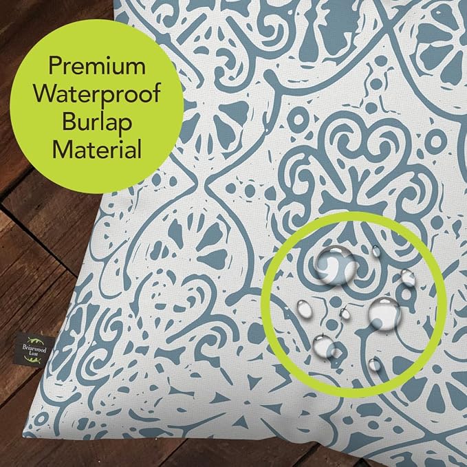 Briarwood Lane Everday Indoor/Outdoor Pillow 17x17 Ornamental Blue and White for Everday Pillow