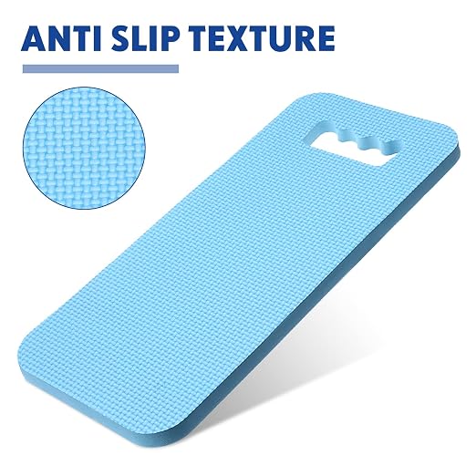 Riakrum 40 Pcs Garden Kneeling Pad Garden Knee Pad Thick Foam Knee Mat Waterproof Cushion for Kneeling Multi Functional and Church Kneeler for Praying, Baby Bath, Yoga, 15.4 x 6.7 Inch (Blue)