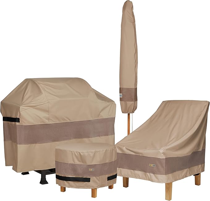 DUCKCOVERS Elegant Waterproof 79 Inch Patio Sofa Cover, Patio Furniture Covers