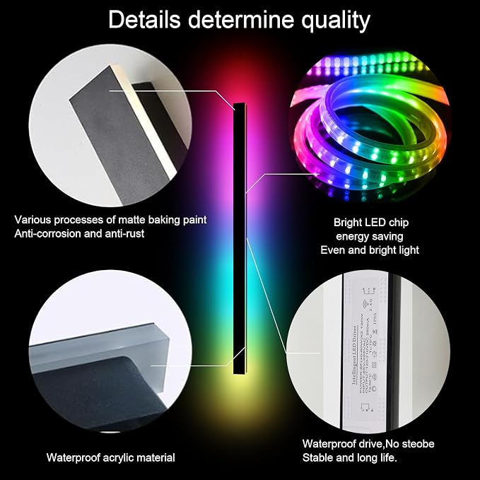 Outside Wall Light, Outdoor Sconce Lights, 3000K Porch Lights for House Wall Mount Sconces for House Yard Hallway