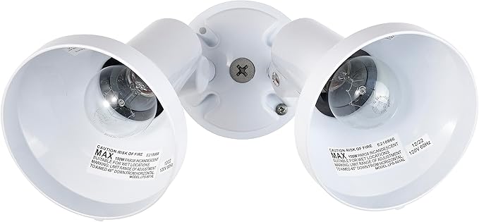 Nuvo Lighting SF77/488 2-Light PAR38 Twin Flood Light, White